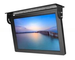 China Metal Housing 18.5 Inch Coach Metro Bus Monitor LCD Media Display With Wide Voltage DC 12V 24V factory