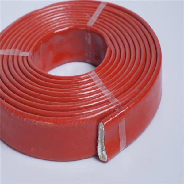 Fire Resistant Fiberglass Sleeving Anti Corrosive Chemicals Coated With Silicone