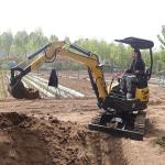 Changchai 390 Tailless Mini Excavator Machine 2 Ton 20KW With Boom Swing