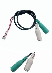 China Black 3.5mm RCA Audio Video Cable Customizable Length With PVC Jacket factory