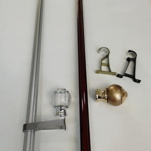 China Anodizing Carving 6.3 Metres 26mm Bedroom Curtain Rods factory
