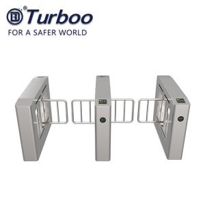 China Stainless Steel Swing Barrier Gate , Turnstyle Automatic Gates With Card Reader factory