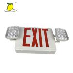 ABS Housing Rechargeable Twin Spot Emergency Light Fire Exit Sign Combo