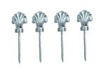 Funeral Coffin Hardware Lid Decoration , Parts Of A Coffin PP And Iron Material