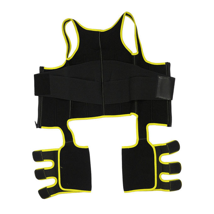 Neoprene Thigh Trimmer 6XL Full Body Waist Cincher Adjustable Leather Belts