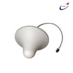 N Male Female 2.4GHz 5dBi Indoor Omni Directional ABS White Ceiling Antenna