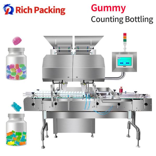 Gummy Counting Machine Automatic Packing Filling Bottling Sugar Pectin Oiled