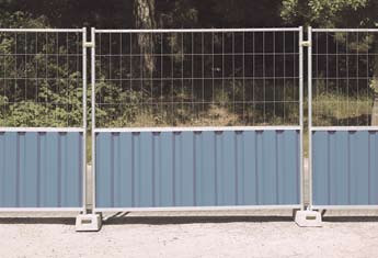 M825 Cityfence + M400 mesh heras Steel Temporary Hoarding