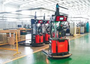 China Laser Guided Unmanned Forklift , AGV Pallet Truck For Loading Materials factory