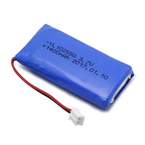 China PL102550 1400mAh 3.7V Lithium Polymer Rechargeable Battery factory