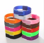 Plastic Case LED Digital Silicone Sports Watch With Chinese Electronic Movement