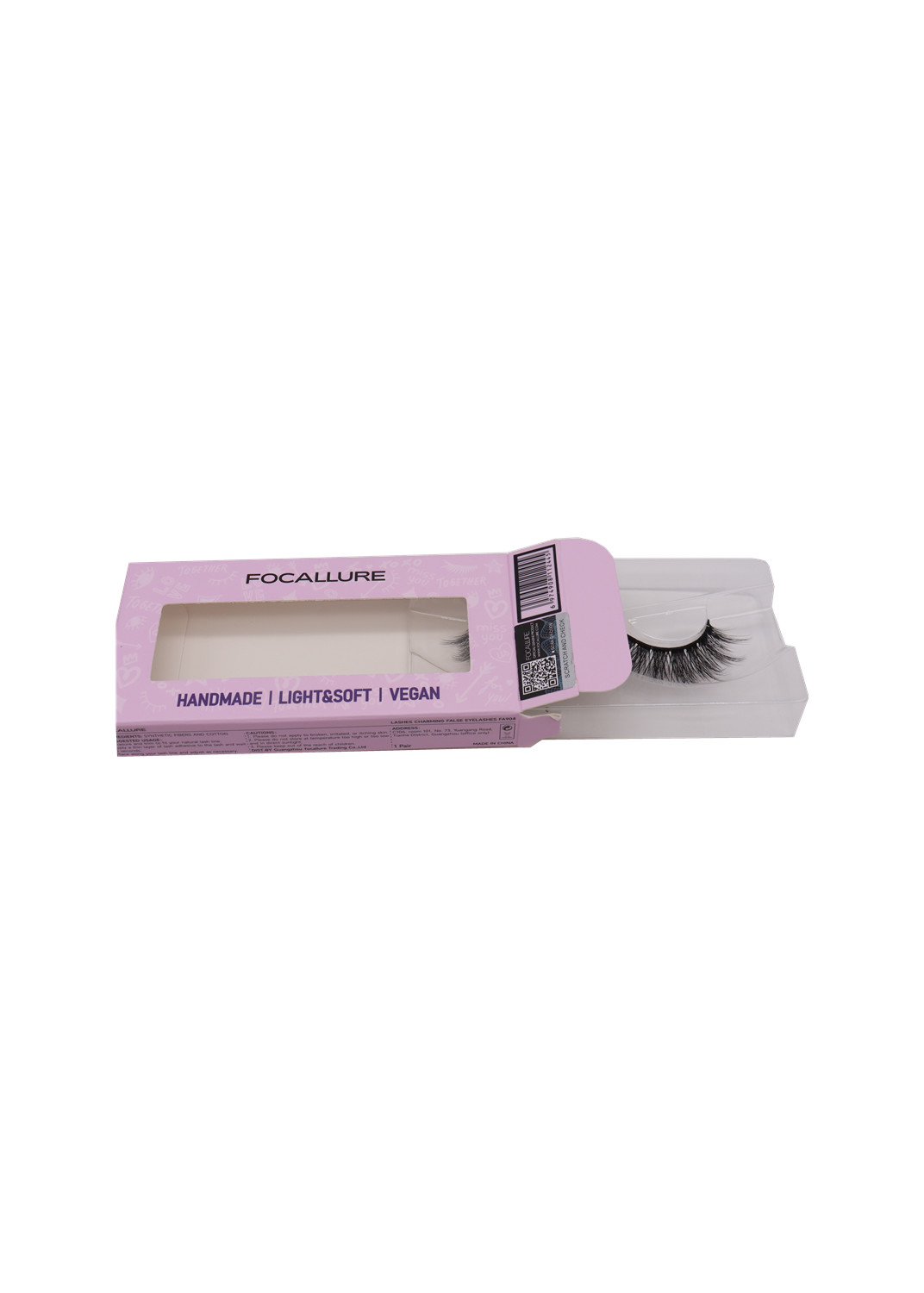 Eyelashes Cardboard Paper Printed Cosmetic Boxes 300Gsm With Window