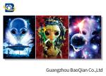 Unique Design 3d Poster Pictures With White MDP Frame , 3d Flip Image