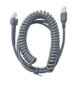 China Spring Coiled Spiral USB Scanner Cable For Ls4278 Ds6707 Ds6708 factory