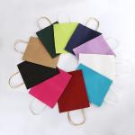 FSC Flat Bottom Kraft Paper Bags For Shopping Mall