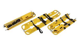 China Aluminum Alloy Adjustable Length Medical Fold Plastic Scoop Stretcher Folding Stretcher factory