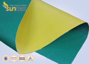China Fireproof Curtains PU Coated Glass Fibre Fabric For Air Distribution System 0.41mm factory