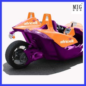 China customize design car mascots statue of fiberglass material in hotel decoration shopping mall decoration factory