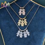 Engraved Nickel Free SS Family Name Necklace With 55CM Chain