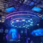 Aluminum Alloy Curved Roof Truss , Music Concert Circular Lighting Truss