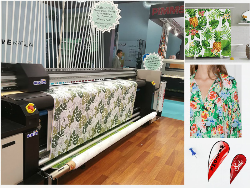 1440dpi Roll To Roll Textile Flag Printing Machine