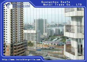 China Invisible Grille Installed As Staircase Railing Swimming Pool Safety Railing Fencing factory