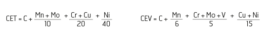 Carbon Equivalent CET(CEV)