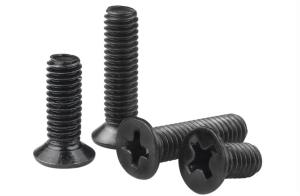 China Phillips Drive Black Oxide Flat Head Screws , Countersunk Flat Head Bolt factory