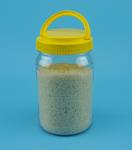 Transparent PET Plastic Jars Cylindrical Shape With Hand Cover PB - 880