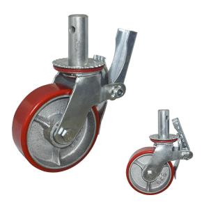 China 200mm PU Scaffolding Wheels factory