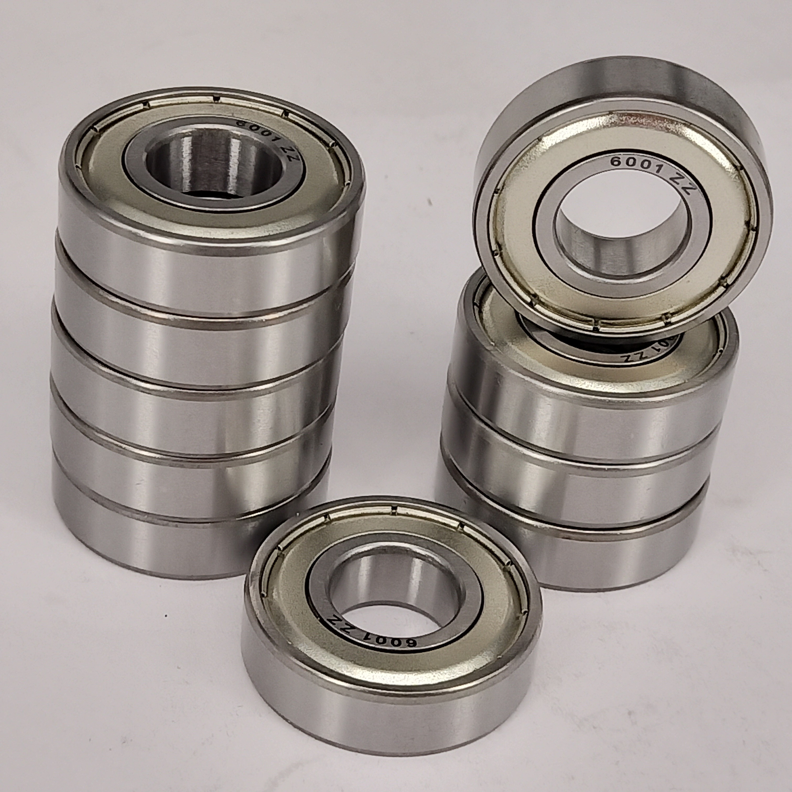 Durable 8mm Steel Ball Bearings / 6001 2RS Bearing For Machine Roller Skate