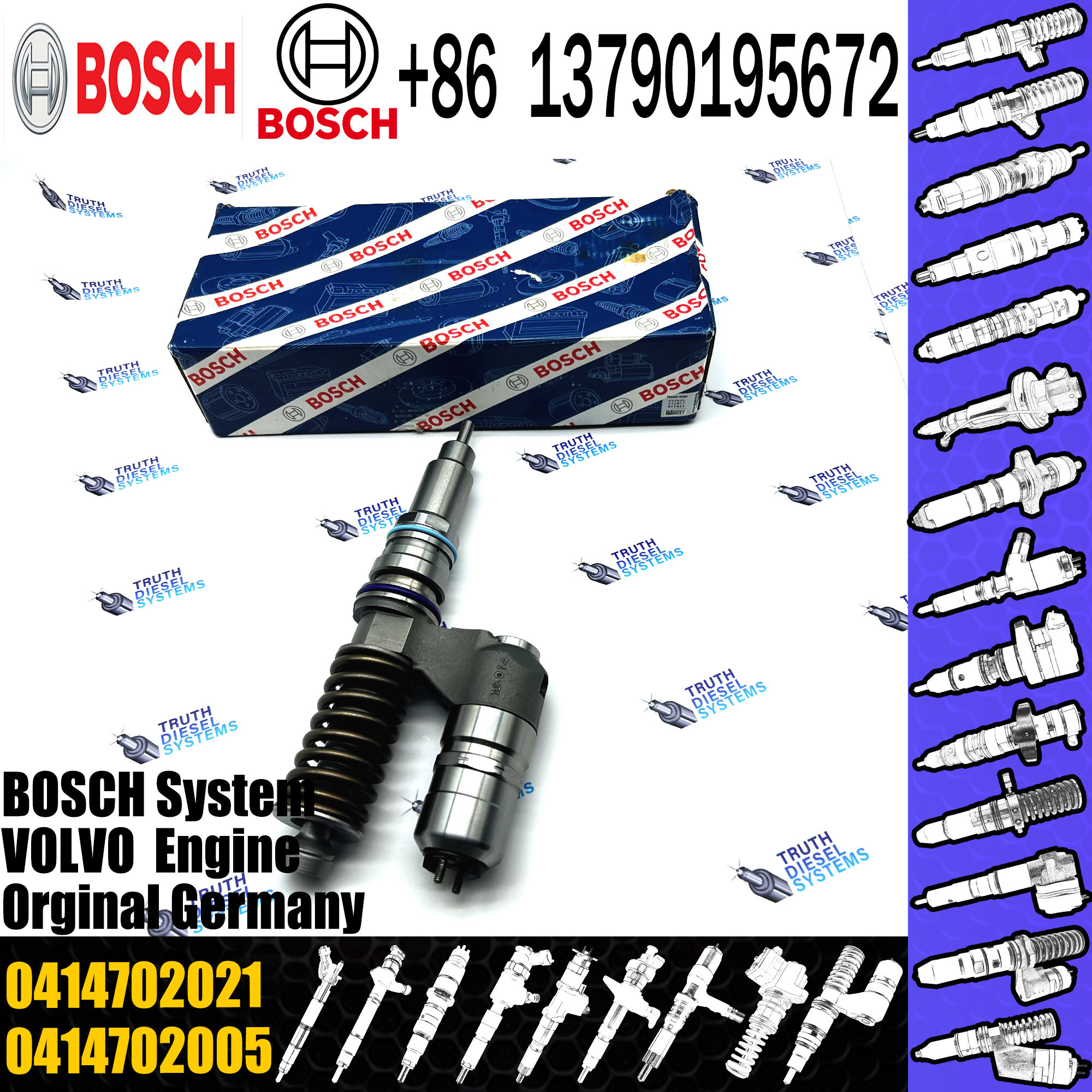0414702003 Fuel Diesel Injector for VOL hot sale good feedback 0414702005 0414702010 0414702021