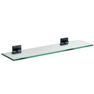 China Single Glass Bathroom Accessories Shelves OEM Wall Mounted Stainless Steel Toilet Shelf factory