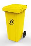 hospital medical waste bin with foot pedal yellow bins