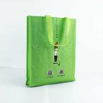 Reusable Polypropylene Woven Bags 29*35cm Breathable Handled Bags Green