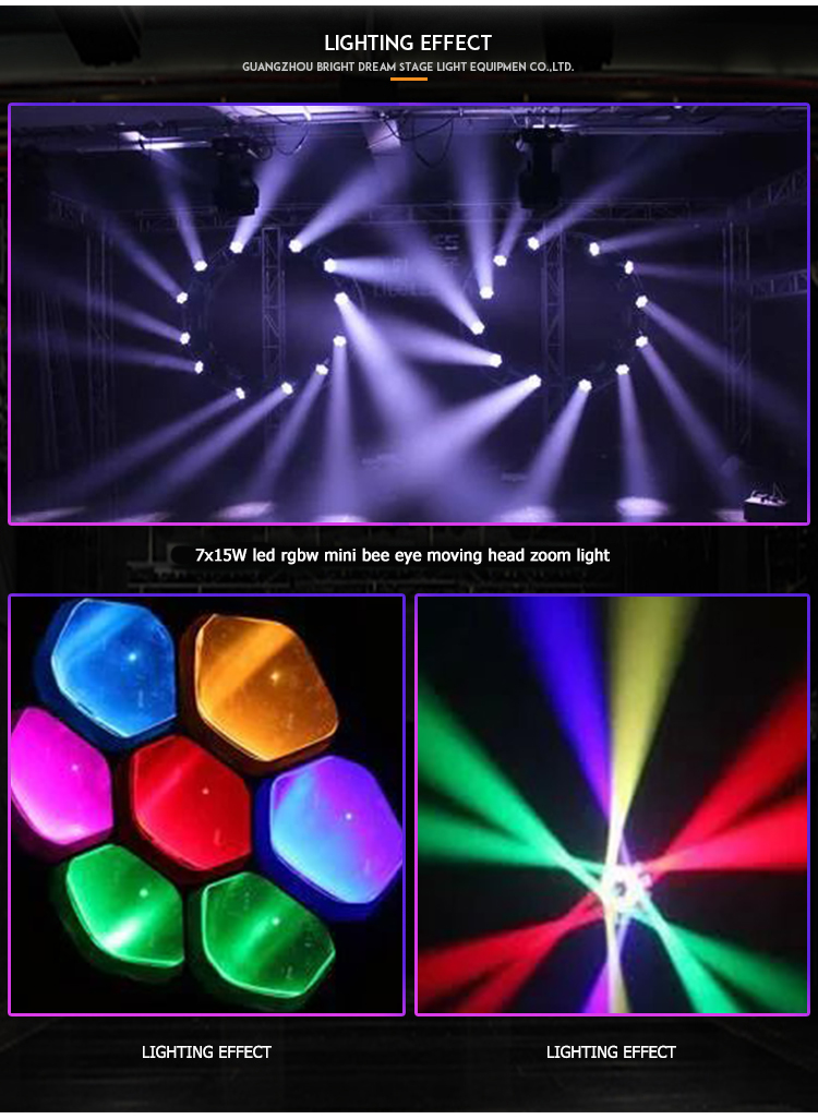 High CRI Ra 95 LED Moving Head Light for Disco Party Club Bar DJ Show Stage Lighting