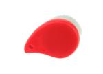 White Nylon Hair Red Facial Skin Cleansing Brush 23mm 67g Humanized Design