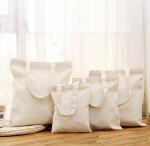 Eco-friendly large capacity cotton canvas bag customized logo printed shopping