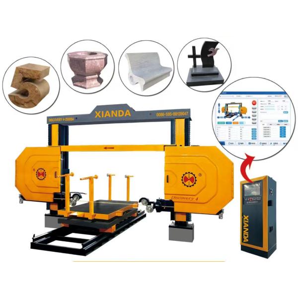 4-Axis CNC Diamond Wire Saw Machine Precision Stone Cutting for Special Shapes &
