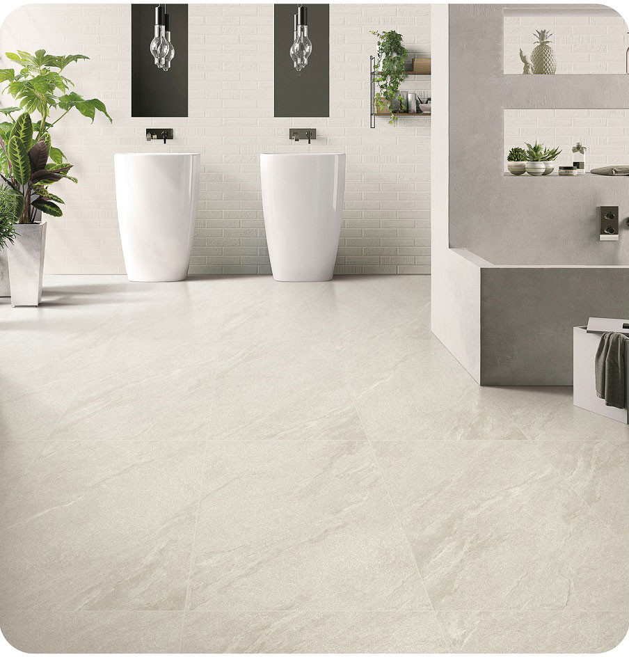 Beige Non-Slip Balcony 48"X24"Tiles And Exterior Wall SGS Baby Face Glazed Porcelain Tile