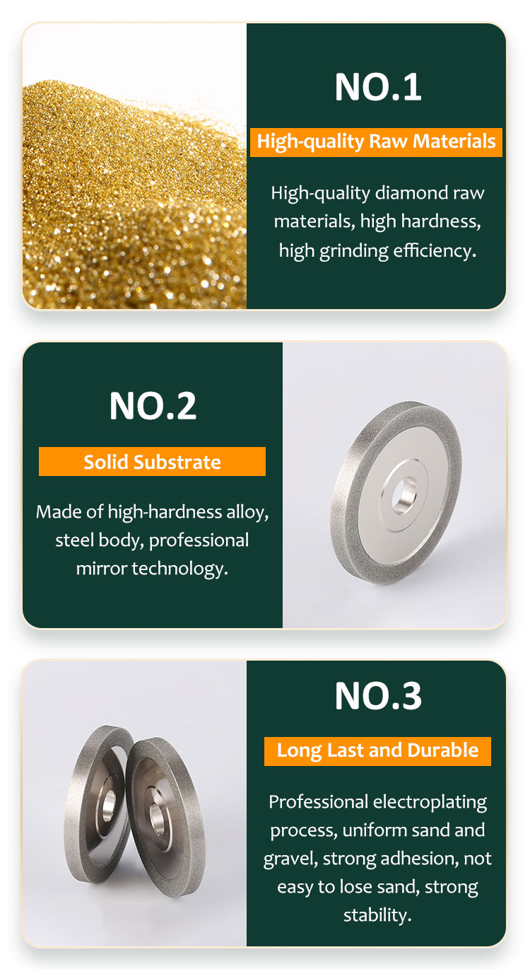 Good Price 6 Inch Reasonable Price Coated Diamond Grinding Wheel 200mm Electroplated Diamond Grinding Disc for Pcb Drill