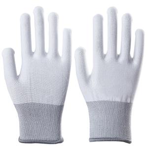 China White PU Coating Cleanroom Gloves Anti Static ESD Work Mitten Carbon Fiber Safety Hot Selling factory