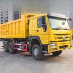 10 Wheels 371hp 6x4 Used 25 Ton Howo Dump Truck With Cargo Tank Length 5.3-6.2M