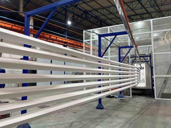 Full-automatic System CE Certification Aluminium Profiles Horizontal Powder