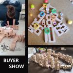 Number Building Blocks Wooden Math Digital Toys Baby Balance Block Jenga Toy