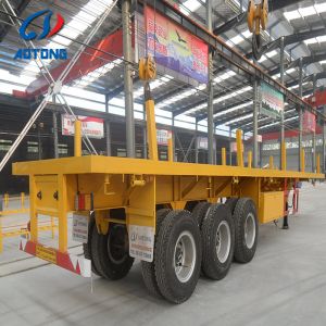 Shipping Container Twistlocks Bolster Platform Flatbed Semi Trailer