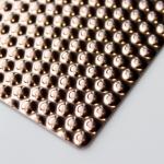 Decorative SS metal sheet 201 304 316 Stamping Circle Pattern PVD Rose Gold