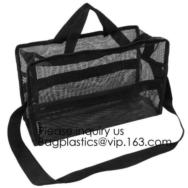 China Nylon Mesh Net Cosmetic Bag, Mesh Make Up Bag,Eco -friendly material cosmetic mesh bag ,PVC mesh bag for sales in USA factory