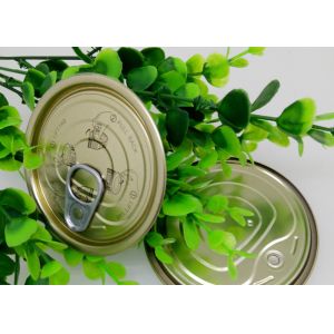 Plastic Bottle / Tuna Tin Cans Easy Open Lid , Food Storage Tinplate Cover
