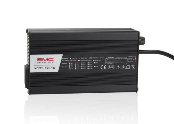 EMC-180 48V 3A Aluminum case lead acid/ lithium/lifepo4 battery charger with 4